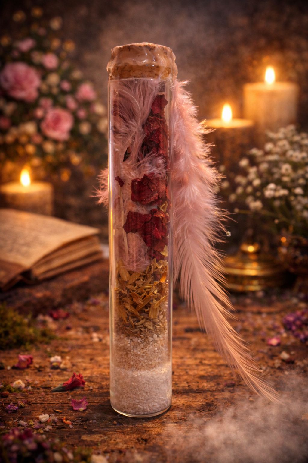 Botella grande de amor