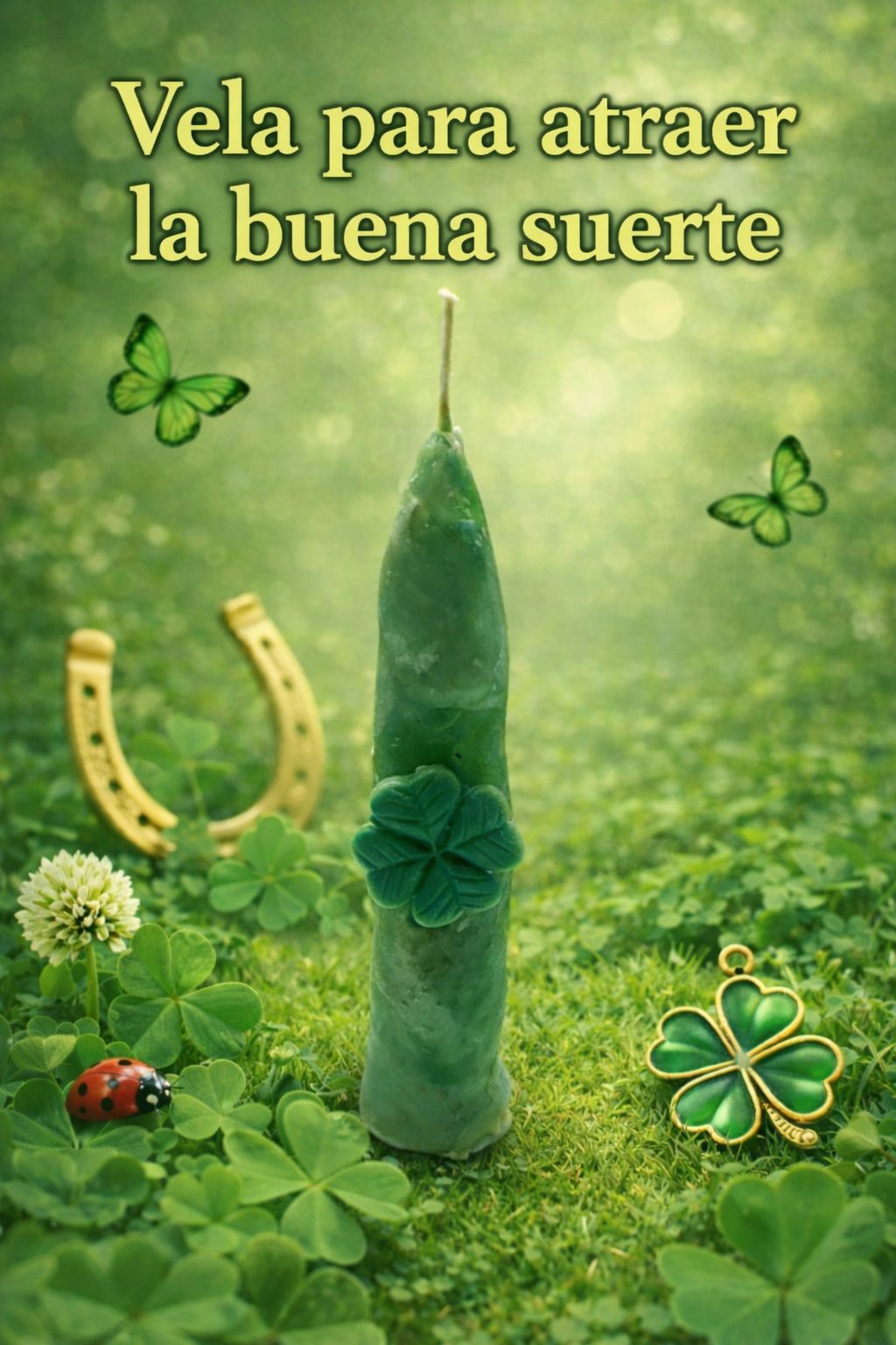 Vela para atraer la buena suerte